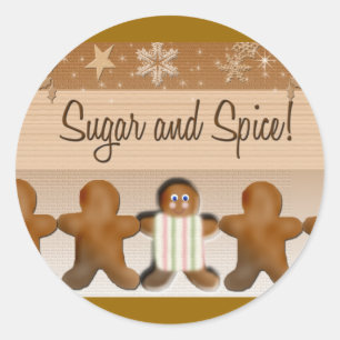 suiker - en specerijstickers ronde sticker