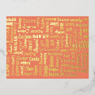 Suiker Folie Feestdagen Briefkaart