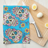 Suiker Halloween Blue Theedoek (Quarter Fold)