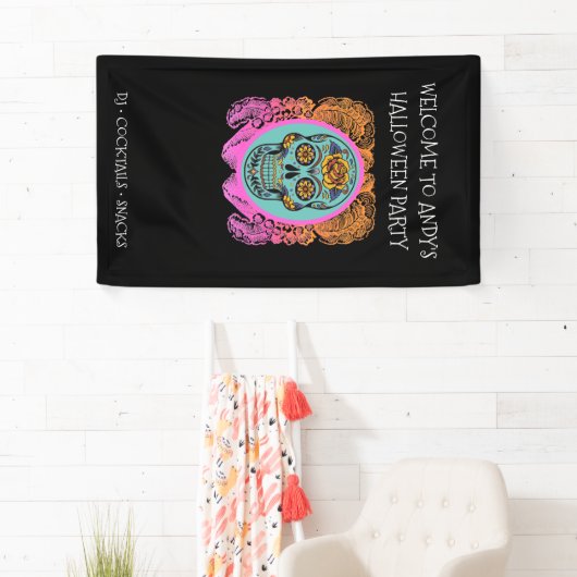 Suiker halloween Chalkboard Spandoek (Insitu)
