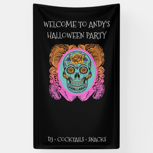 Suiker halloween Chalkboard Spandoek (Verticaal)