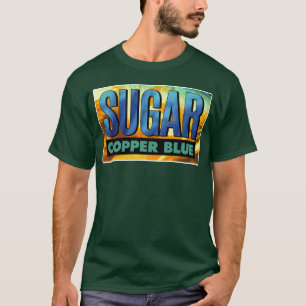 Suiker Koper Blauw Fan Kunst cadeau T-shirt