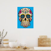 Suiker Poster schedel (Keuken)