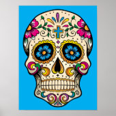 Suiker Poster schedel (Voorkant)