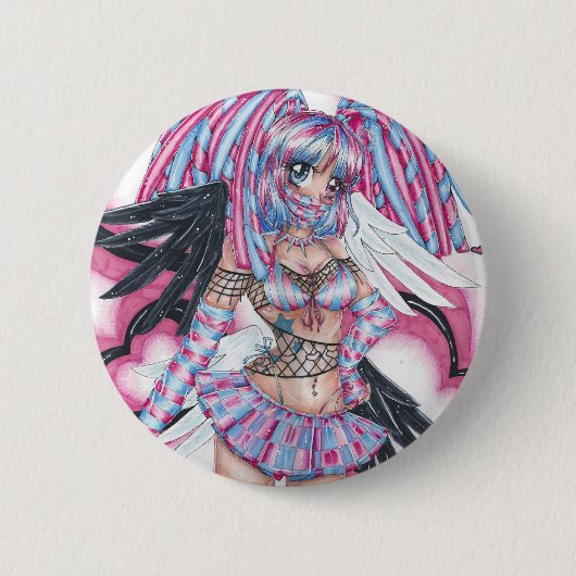 Suiker Ronde Button 5,7 Cm (Voorkant)