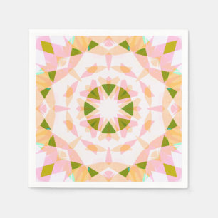 Suiker Roze Lente Groene Ster Dopamine Decor Art Servet