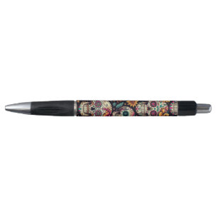 Suiker Schedel Bloesems Pen