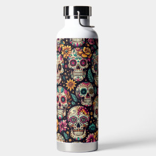 Suiker Schedel Bloesems Waterfles