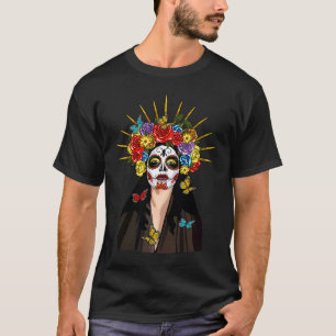 Suiker Schedel Calavera Laatste Minuten Halloween T-shirt