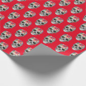 Suiker Schedel en Lichten Wrapping Papier (Hoek)