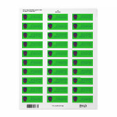 Suiker Schedel Etiket (Full Sheet)
