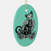 Suiker schedel keramisch ornament (Rechts)