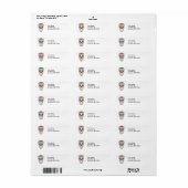 Suiker schedel label (Full Sheet)