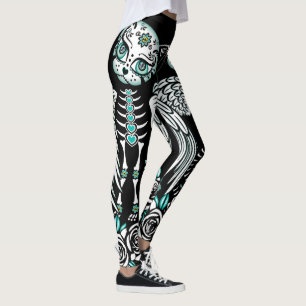 Suiker schedel leggings