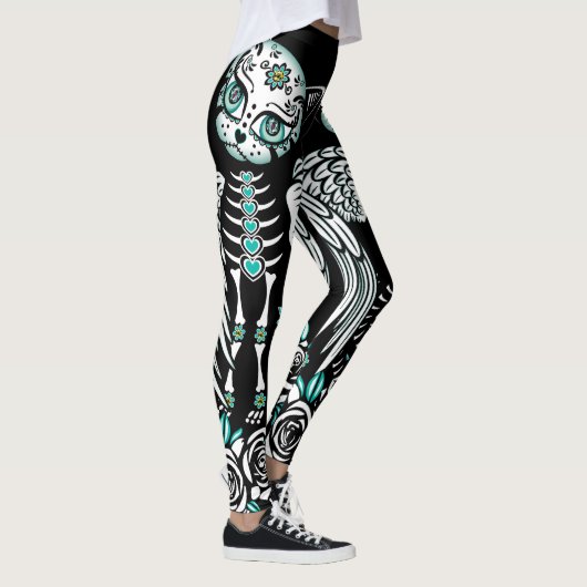Suiker schedel leggings (Rechts)