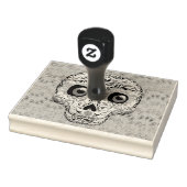 Suiker Schedel & Leuke Whimsical Harten Aangepast Rubberstempel (Stempel)