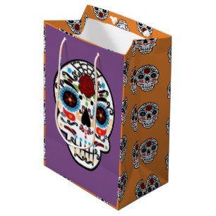 Suiker Schedel Mexicaans Spaans Skelet Feest Medium Cadeauzakje