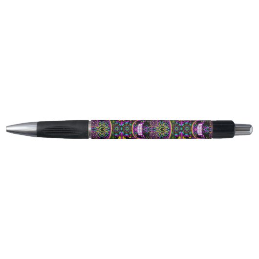 Suiker schedel Neon Roze Pen (Voorkant)