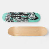 Suiker schedel skateboard (Horizontaal)