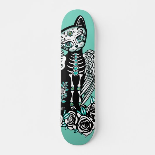 Suiker schedel skateboard (Voorkant)