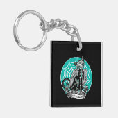 Suiker schedel sleutelhanger (Voorkant Links)