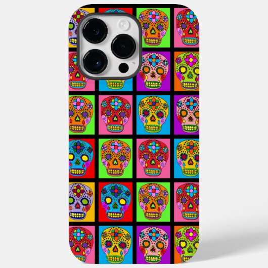 Suiker Schedel Vierkanten Case-Mate iPhone Case (Achterkant)