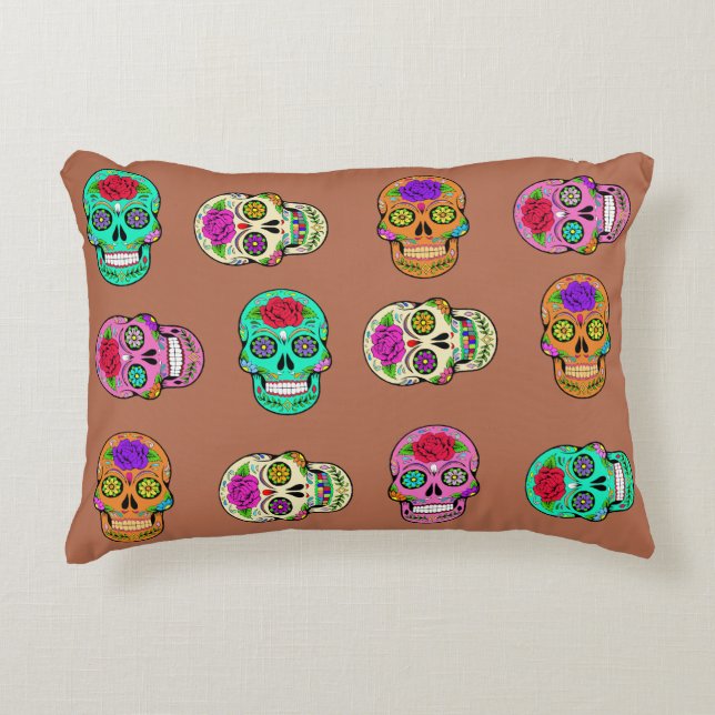 Suiker Schedels  Accent Kussen (Voorkant)