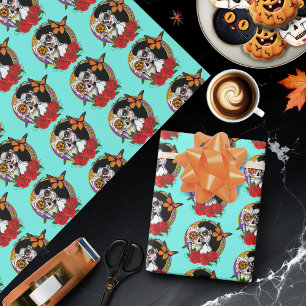 Suiker Schedels Art Nouveau Cadeaupapier