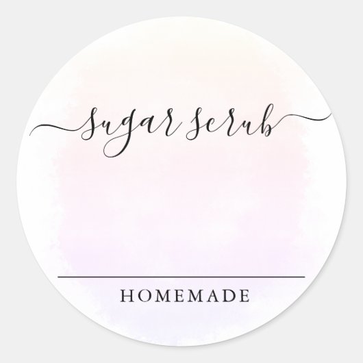 Suiker scrub label (Voorkant)