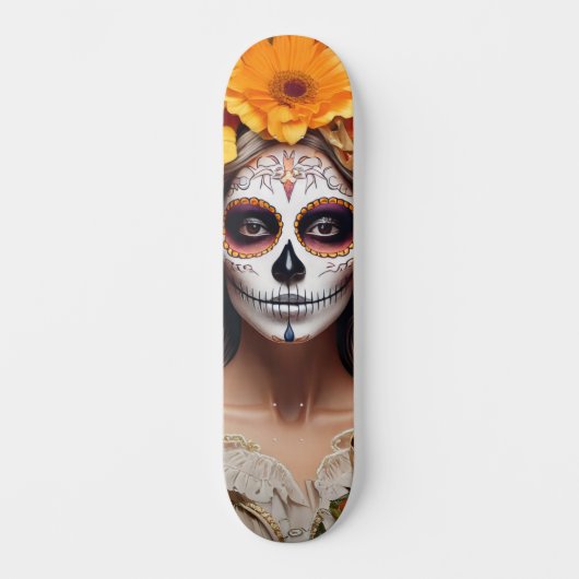Suiker Skull Dame Skateboard (Voorkant)