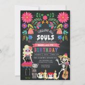 Suiker Skull Day of the Dead Halloween Birthday Kaart (Voorkant)