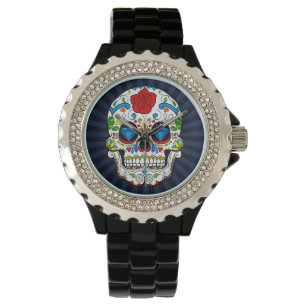 Suiker Skull Diamonds Mannen Watch Horloge