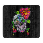 SUIKER SKULL & FLOWER SNIJPLANK (Voorkant)