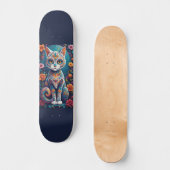 Suiker Skull Kat Skateboard (Voorkant)