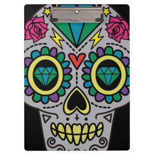 Suiker Skull Kunst, Dag van de Doden Klembord