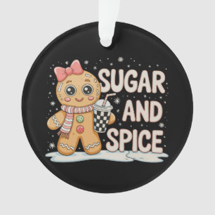 Suiker Specerij Gemberkoek Bougie Roze Kerstmis Xm Ornament