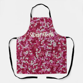 Suiker spinkelt kleurrijk cadeau voor bakkristalle schort