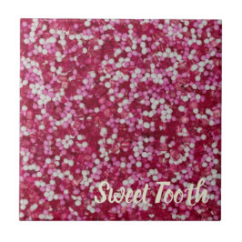 Suiker spinkelt kleurrijk cadeau voor bakkristalle tegeltje