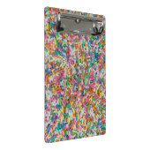 Suiker spint kleurrijke achtergrondcadeau mini klembord (Schuin)