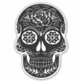 Suiker Sticker schedel (Voorkant)