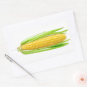 Suiker van maïs rechthoekige sticker (Envelop)