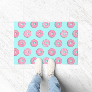 Suiker Zoet Roze Geglazuurde Donuts Deurmat