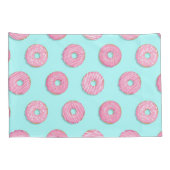 Suiker Zoet Roze Geglazuurde Donuts Kussensloop (Achterkant-Rechts)