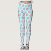 Suiker Zoet Roze Geglazuurde Donuts Leggings (Voorkant)
