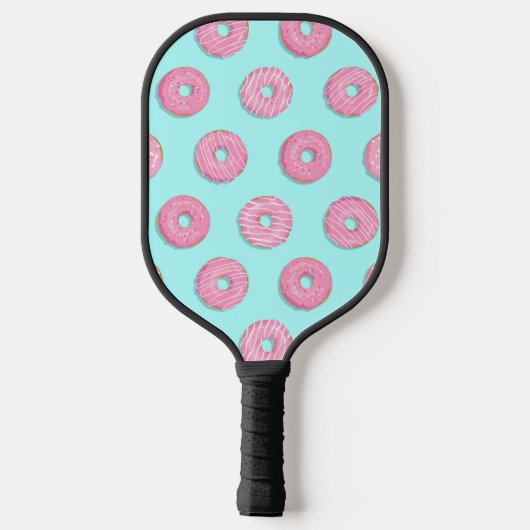 Suiker Zoet Roze Geglazuurde Donuts Pickleball Paddle (Achterkant)
