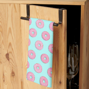 Suiker Zoet Roze Geglazuurde Donuts Theedoek