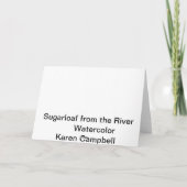 Suikerbrood uit de rivier kaart (Achterkant)