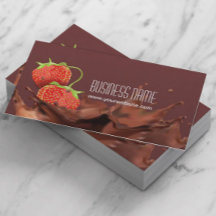 Suikerchocolade en aardbeien