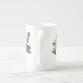 Suikererwten door Redoute Botanical Bone China Mok (Achterkant)