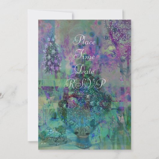 Suikergebufferde kerstvruchten kaart (Achterkant)